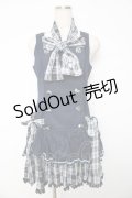 PUTUMAYO / チェックリボンダブルワンピ  紺 Y-25-11-01-105-PT-OP-SZ-ZY