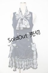 PUTUMAYO / チェックリボンダブルワンピ  紺 Y-25-11-01-105-PT-OP-SZ-ZY