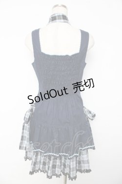 画像2: PUTUMAYO / チェックリボンダブルワンピ  紺 Y-25-11-01-105-PT-OP-SZ-ZY