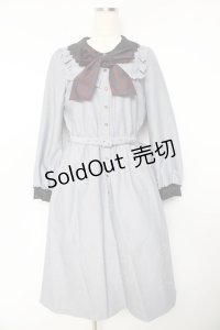 Secret Honey / ピンタックフリルロングシャツワンピース 2 グレー Y-25-11-01-106-CA-OP-SZ-ZY