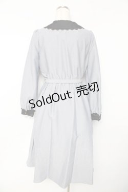 画像2: Secret Honey / ピンタックフリルロングシャツワンピース 2 グレー Y-25-11-01-106-CA-OP-SZ-ZY