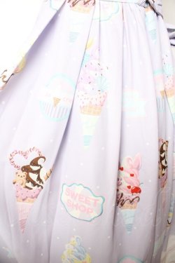 画像3: axes femme kawaii / アイス柄ジャンパースカート M ラベンダー Y-25-11-01-110-AX-OP-SZ-ZY