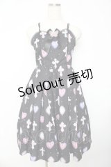 axes femme kawaii / ロージークロスジャンスカ M 黒 Y-25-11-01-111-AX-OP-SZ-ZY