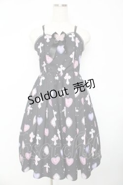 画像1: axes femme kawaii / ロージークロスジャンスカ M 黒 Y-25-11-01-111-AX-OP-SZ-ZY