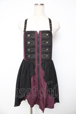画像1: ALGONQUINS / ナポレオン風ジャンパースカート F 紫 Y-25-11-01-112-AL-OP-SZ-ZY