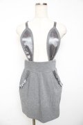one spo / バニーイヤーサス付きスカート M グレー Y-25-11-01-113-PU-SK-SZ-ZY