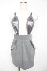 one spo / バニーイヤーサス付きスカート M グレー Y-25-11-01-113-PU-SK-SZ-ZY