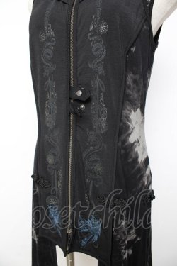 画像3: Desoro Works / 琉球浪漫物語 第二章襟付き襟付きタンクトップ  黒 Y-25-11-01-115-GO-OP-SZ-ZY