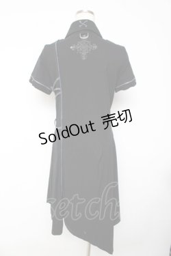 画像2: Ozz Croce / アシンメトリーシャツワンピース  黒 Y-25-11-01-116-OO-OP-SZ-ZY