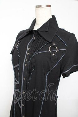 画像3: Ozz Croce / アシンメトリーシャツワンピース  黒 Y-25-11-01-116-OO-OP-SZ-ZY