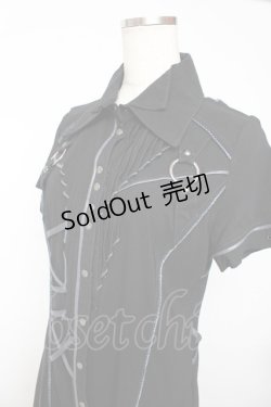 画像3: Ozz Croce / アシンメトリーシャツワンピース  黒 Y-25-11-01-116-OO-OP-SZ-ZY