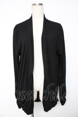 画像1: Ozz Croce / サイドポケットカーディガン  黒 Y-25-11-01-117-OO-TO-SZ-ZY