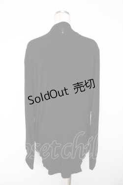 画像2: Ozz Croce / サイドポケットカーディガン  黒 Y-25-11-01-117-OO-TO-SZ-ZY