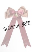 【SALE】LOTUS ribbon / リボンクリップ  ブラウン×ワイン Y-25-11-01-018-EL-AC-SZ-ZT487-F004