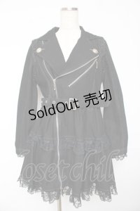 ALGONQUINS / ライダースジャケットワンピース F 黒 Y-25-11-01-119-AL-OP-SZ-ZY