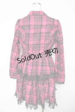 画像2: ALGONQUINS / ライダースジャケットワンピース 2 ピンク Y-25-11-01-120-AL-OP-SZ-ZY