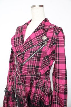 画像3: ALGONQUINS / ライダースジャケットワンピース 2 ピンク Y-25-11-01-120-AL-OP-SZ-ZY