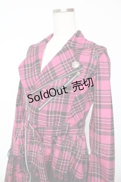 画像3: ALGONQUINS / ライダースジャケットワンピース 2 ピンク Y-25-11-01-120-AL-OP-SZ-ZY