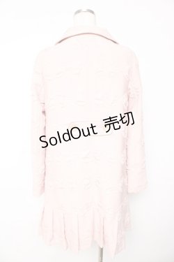 画像2: Emily Temple cute / リボンジャガードコート  ピンク Y-25-11-01-122-ET-CO-SZ-ZY