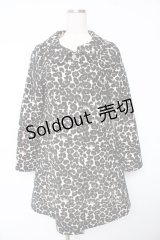 Emily Temple cute / レオパードジャガードコート  ブラウン Y-25-11-01-125-ET-CO-SZ-ZY