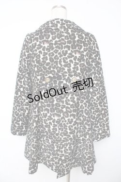 画像2: Emily Temple cute / レオパードジャガードコート  ブラウン Y-25-11-01-125-ET-CO-SZ-ZY