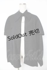 BPN FOR MEN / チェーン付きケープマント M 黒 Y-25-11-01-126-GO-JA-SZ-ZY