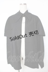 BPN FOR MEN / チェーン付きケープマント M 黒 Y-25-11-01-126-GO-JA-SZ-ZY