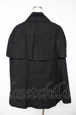 画像2: BPN FOR MEN / チェーン付きケープマント M 黒 Y-25-11-01-126-GO-JA-SZ-ZY