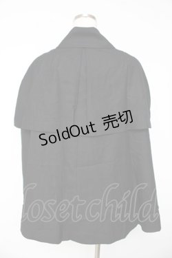 画像2: BPN FOR MEN / チェーン付きケープマント M 黒 Y-25-11-01-126-GO-JA-SZ-ZY