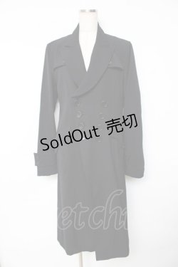 画像1: BPN FOR MEN / Wボタンロングジャケット M 黒 Y-25-11-01-127-GO-JA-SZ-ZY