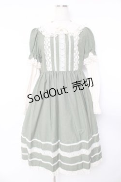 画像1: Innocent World / リバイバルドールワンピース L グリーン Y-25-11-01-129-IW-OP-SZ-ZT622