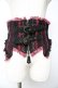 画像1: Ozz Croce / バラ刺繍コルセット  黒×赤 Y-25-11-01-130-OO-TO-SZ-ZY (1)