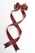LOTUS ribbon / リボンリング  ブラウン×ワイン Y-25-11-01-003-EL-AC-SZ-ZY