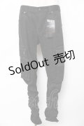 BPN FOR MEN / ギャザーパンツ M 黒 Y-25-11-01-133-GO-PA-SZ-ZY