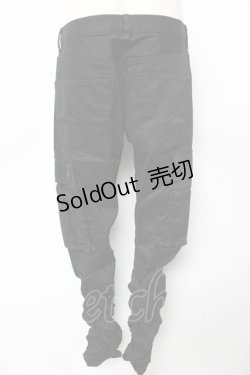 画像2: BPN FOR MEN / ギャザーパンツ M 黒 Y-25-11-01-133-GO-PA-SZ-ZY