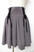 Ank Rouge / サイドレースアップコルセットスカート M グレー Y-25-11-01-134-CA-SK-SZ-ZY