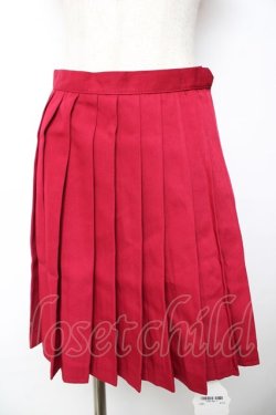 画像1: To Alice / プリーツスカート M レッド Y-25-11-01-137-LO-SK-SZ-ZY