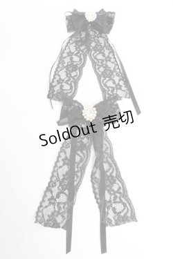 画像1: mille fille closet by LODISPOTTO / Twinkle jewelリボンバレッタ  黒 Y-25-11-01-021-LO-ZA-SZ-ZY