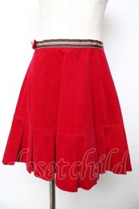 Emily Temple cute / 別珍スカート  ワイン Y-25-11-01-138-ET-SK-SZ-ZY