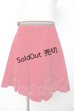 画像1: Emily Temple cute / 別珍スカート  ワイン Y-25-11-01-138-ET-SK-SZ-ZY