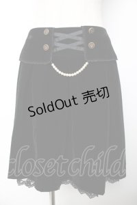 axes femme / ベロアスカート  黒 Y-25-11-01-140-AX-SK-SZ-ZY