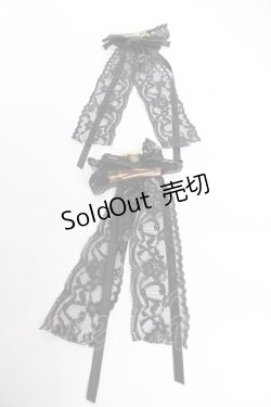 画像2: mille fille closet by LODISPOTTO / Twinkle jewelリボンバレッタ  黒 Y-25-11-01-021-LO-ZA-SZ-ZY