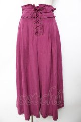 axes femme / レースアップスカウチョ  パープル Y-25-11-01-143-AX-PA-SZ-ZI