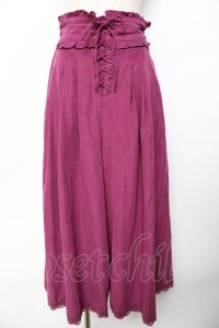 axes femme / レースアップスカウチョ  パープル Y-25-11-01-143-AX-PA-SZ-ZI