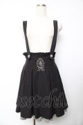 axes femme POETIQUE / サスペンダースカート M 黒 Y-25-11-01-144-AX-SK-SZ-ZY