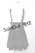 axes femme POETIQUE / サスペンダースカート M 黒 Y-25-11-01-144-AX-SK-SZ-ZY