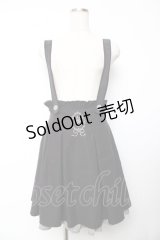 axes femme POETIQUE / サスペンダースカート M 黒 Y-25-11-01-144-AX-SK-SZ-ZY