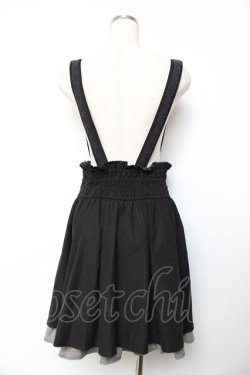 画像2: axes femme POETIQUE / サスペンダースカート M 黒 Y-25-11-01-144-AX-SK-SZ-ZY