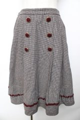 axes femme / ダブル釦サイドプリーツスカート   Y-25-11-01-147-AX-SK-SZ-ZI