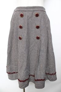 axes femme / ダブル釦サイドプリーツスカート   Y-25-11-01-147-AX-SK-SZ-ZI